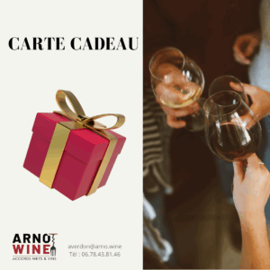 Carte cadeau Arnowine – Bon d'achat pour offrir du vin, du champagne ou des cours de dégustation
