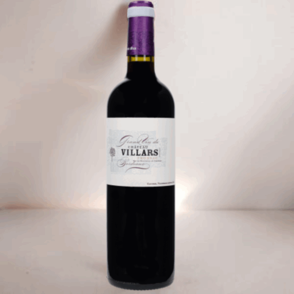Bouteille de Château Villars – Vin rouge AOC Fronsac de Bordeaux
